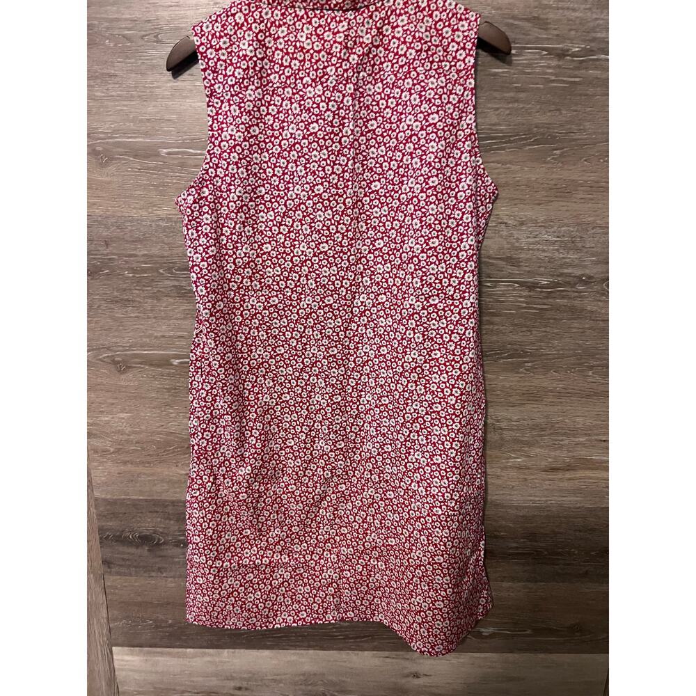 Tommy Hilfiger Dress sz 12 golf polo short cotton summer XL red floral - Picture 9 of 10